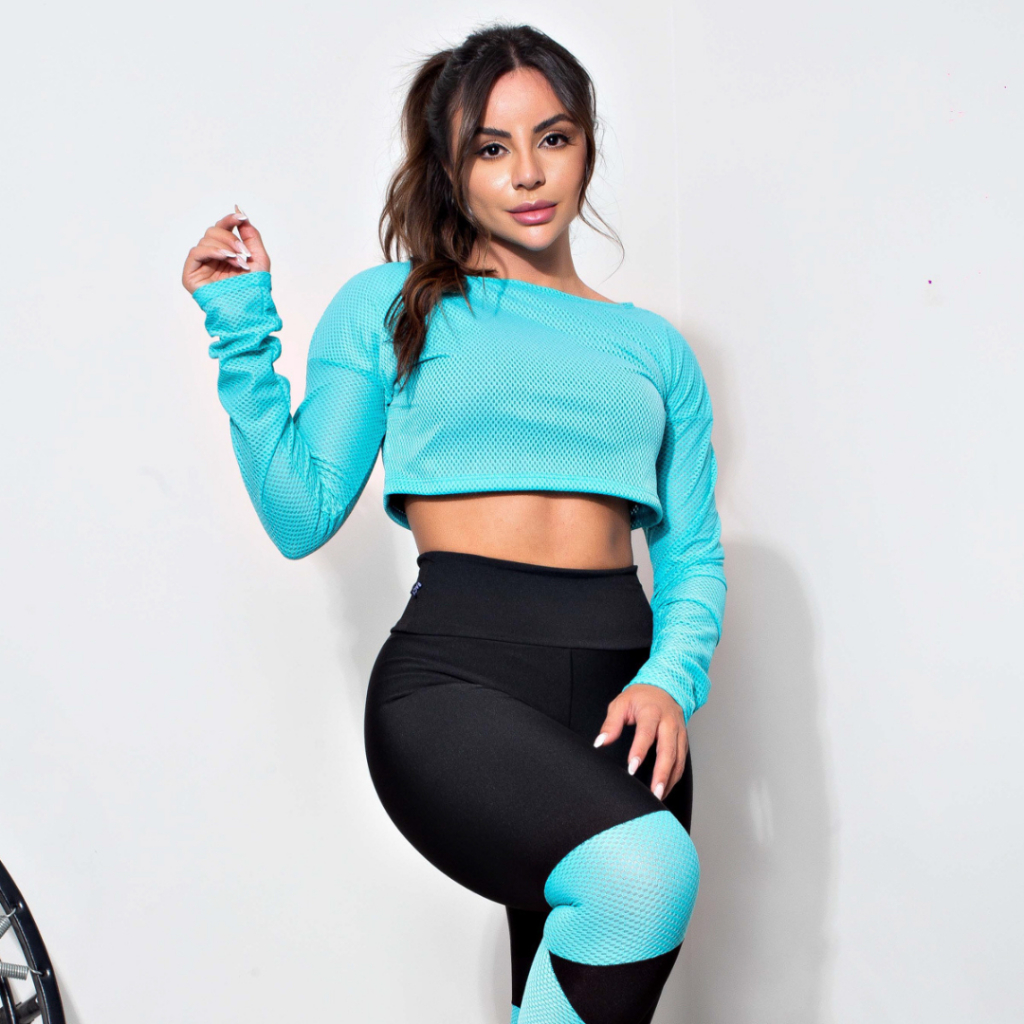 Cropped Azul Turquesa: Onde Comprar | BuscaProdutos