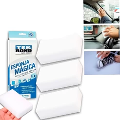 Kit 3 Esponja Mágica De Espuma Para Alta Limpeza Pesada Remove Ferrugem Obras - TEK BOND
