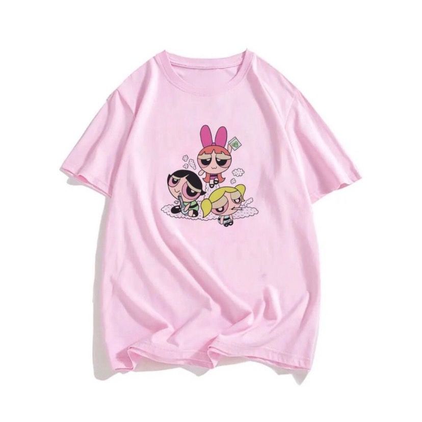 Camiseta The PowerPuff Girls Weed blusa feminina masculina super poderosas desenho chapado brisa camisa art cartoon