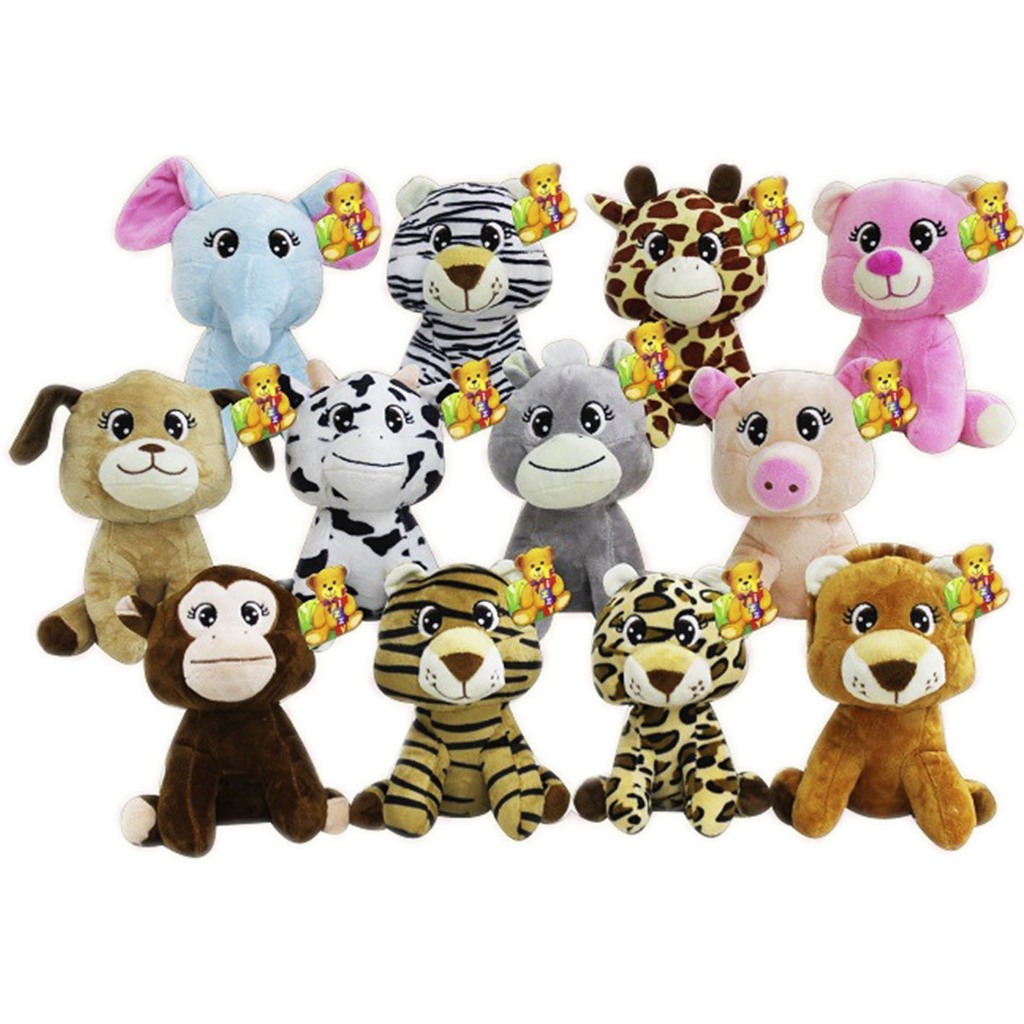 Kit 84 Animais Urso Bicho De Pelúcia Sortidos Para Maquina De Grua - 20cm