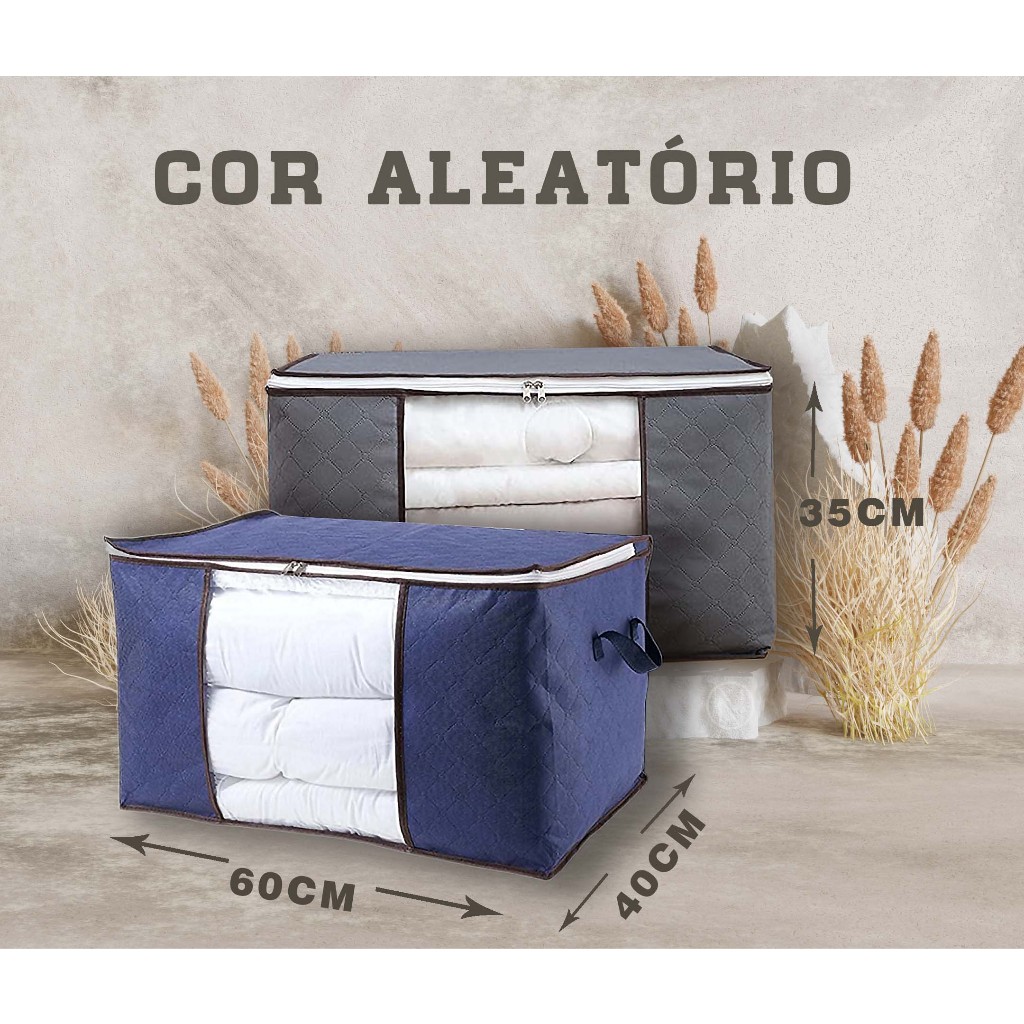 Caixa Saco Organizador Edredom Coberta Casaco Toalha Guarda Roupa Closet Armário Com Tampa Ecológico Anti-Poeira Umidade Insetos Multiuso