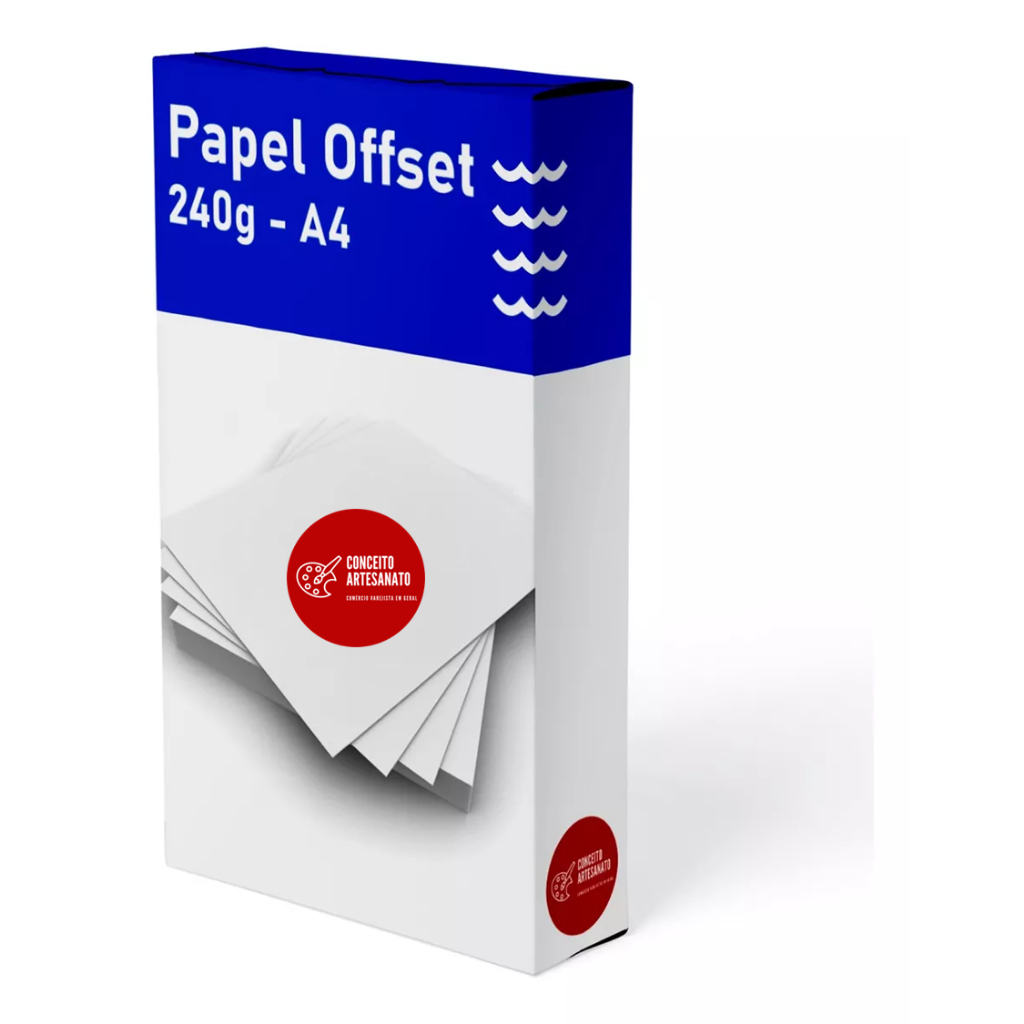 Papel Offset 240g (alta Alvura) - A4 - 250 folhas
