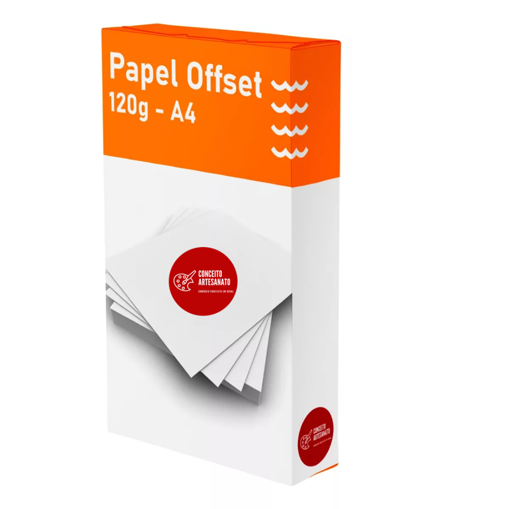 Papel Offset 120g (alta Alvura) - A4 - 250 folhas