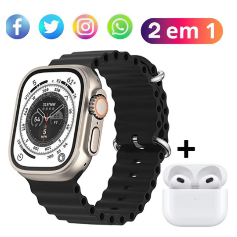 Novo Smartwatch Relógio Inteligente Série S8 1.99 Polegadas Sem Fio Carregamento Bluetooth Chamada