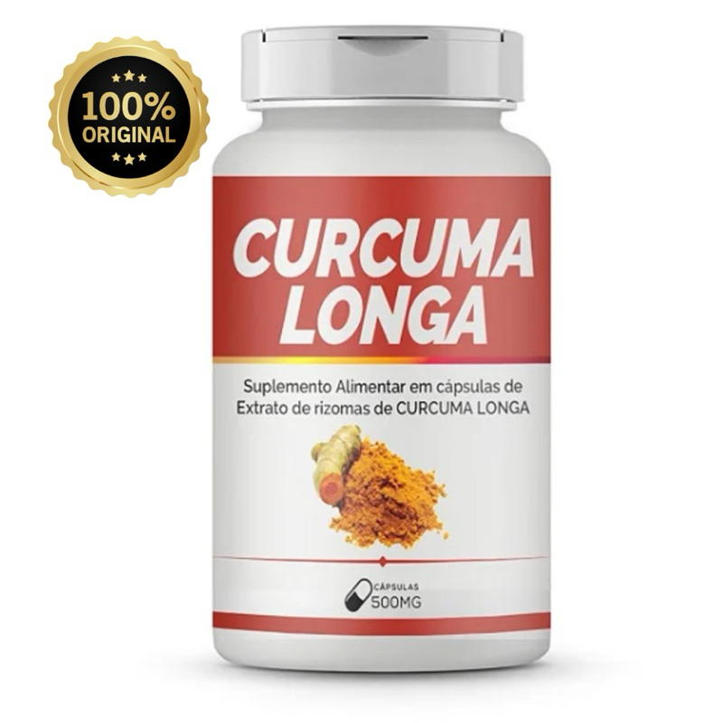 Cúrcuma longa - Açafrão - Extrato de Rizomas  - 500MG - '120 capsulas -  Bio Vittas