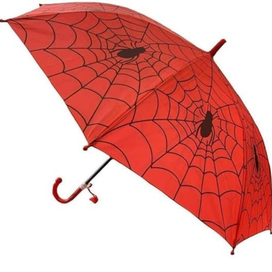 Guarda Chuva Homem Aranha Infantil Botão Automatico Apito Envio Rapido