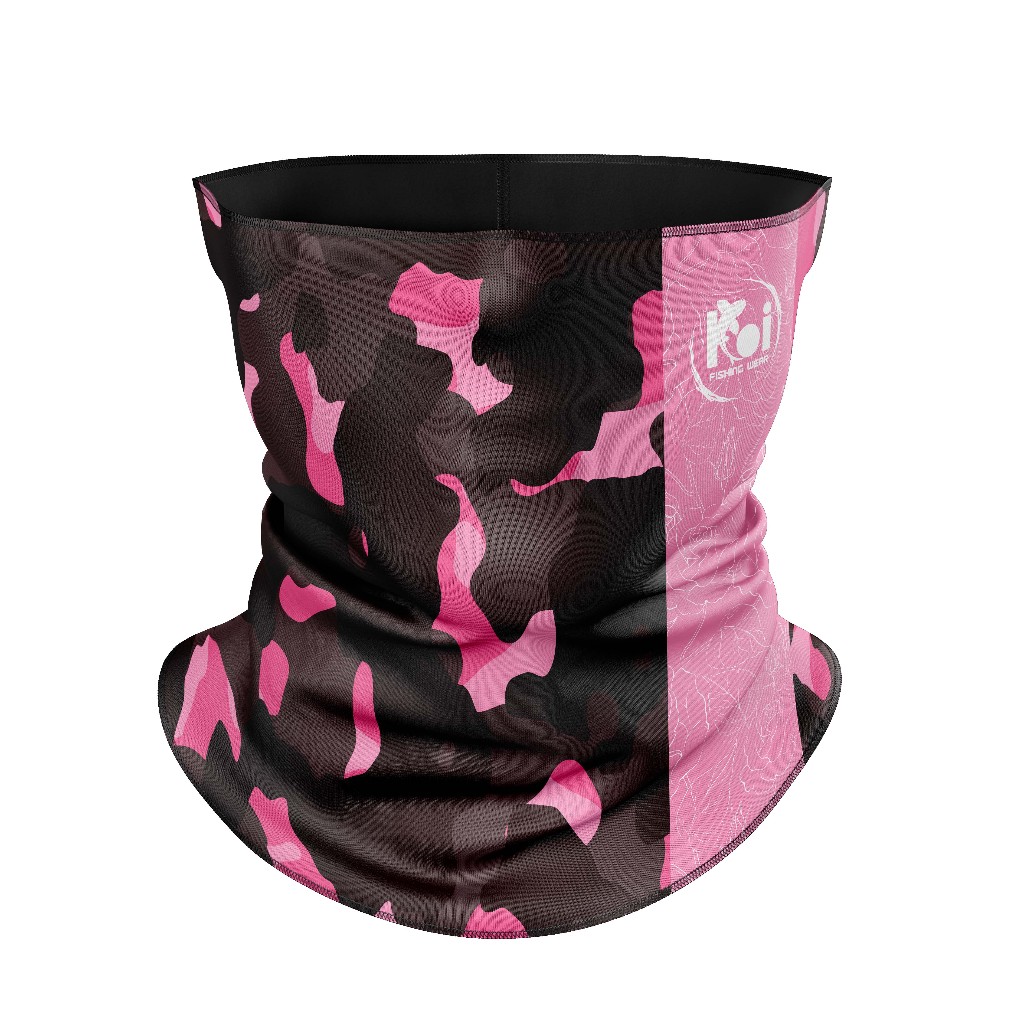 Mascara Pescoço Bandana Balaclava Pesca Camuflado Rosa