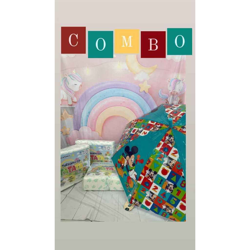 3 Pacotões Fraldas Infantil (Qualquer Tamanho) P- 120 un ; M - 120 un ; G - 120 un ; GG - 114 un; SXG 108 un  + Guarda