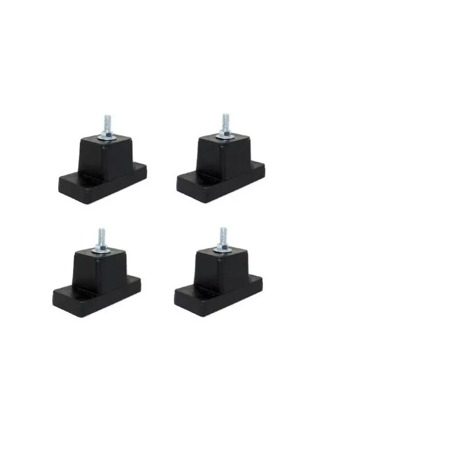 Kit 4 Coxim Calço De Borracha Condesadora Podium