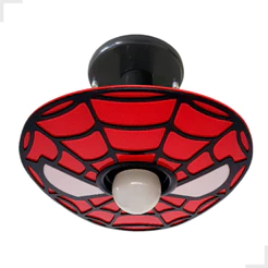 Luminária Homem Aranha plafon lustre Herói cabeça Quarto Menino (a) decoração criança infantil