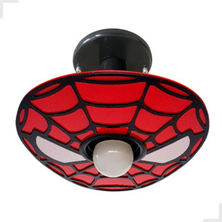Luminária Homem Aranha plafon lustre Herói cabeça Quarto Menino (a) decoração criança infantil