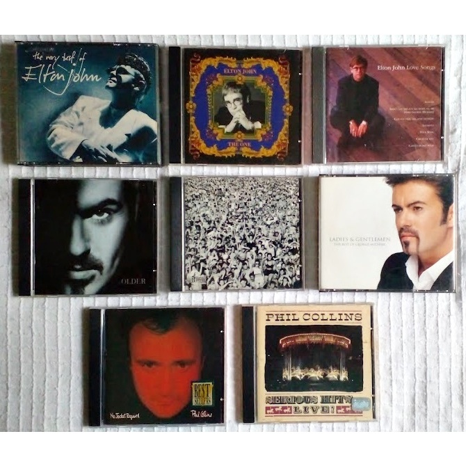 CD Elton John George Michael Phil Collins Álbuns De Sucessos Original Gravadora Á Escolha