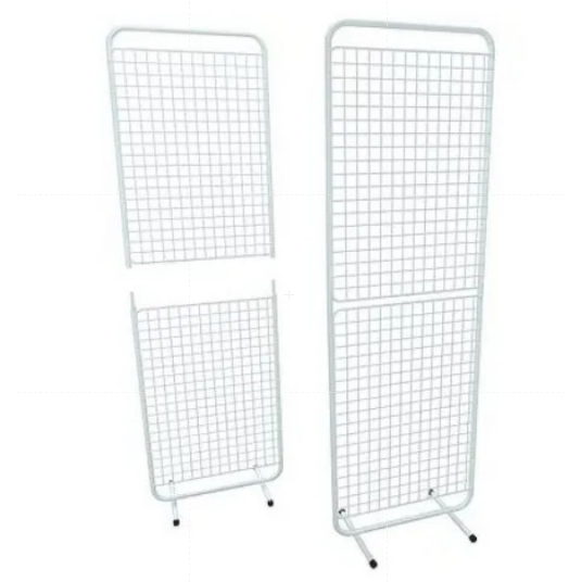 Biombo de Chão Expositor Aramado 1 Unidade - BRANCO