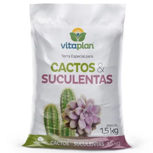 Substrato Terra especial Fertilizado para suculentas e cactos 2kg em Oferta na Shopee