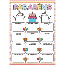 BANNER ARTE PRONTA - ANIVERSARIANTE DO MÊS/PARABÉNS em Oferta na Shopee