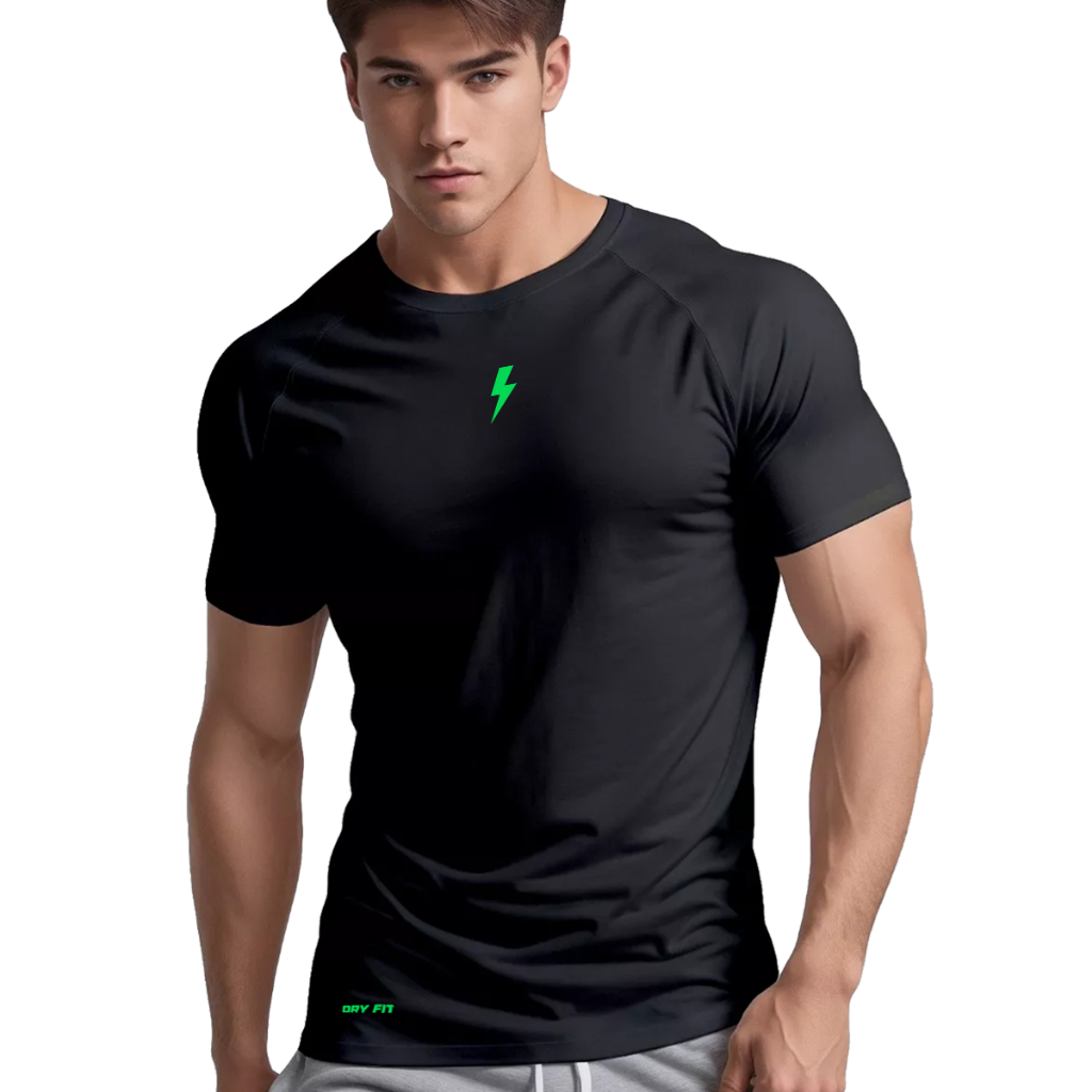 Camiseta Dry Fit Original Masculina Fitness Treino Academia Novo Muscle Fit
