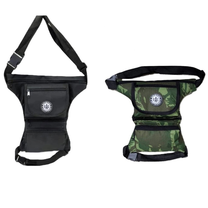 Pochete Cartucheira De Perna, Motoboy, Camping,pesca Paintball Camuflada e Preta em Oferta na Shopee