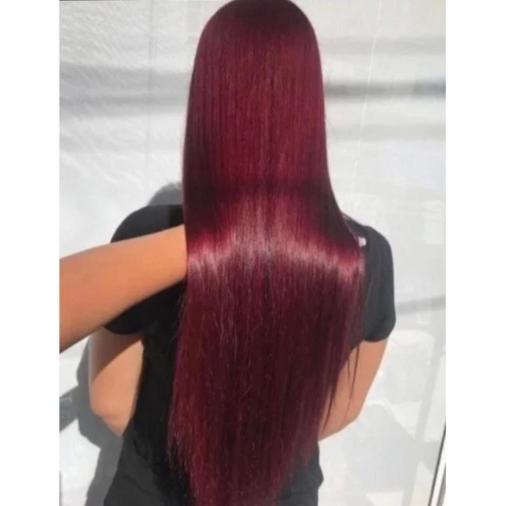 Aplique Tic Tac fibra bio organica - Marsala Liso - Vermelho marsala