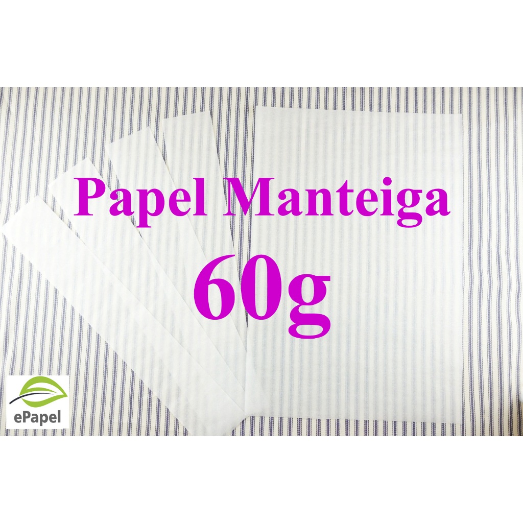 50 Folhas Papel Manteiga 50x70 Grosso 60g - Folhas Enroladas