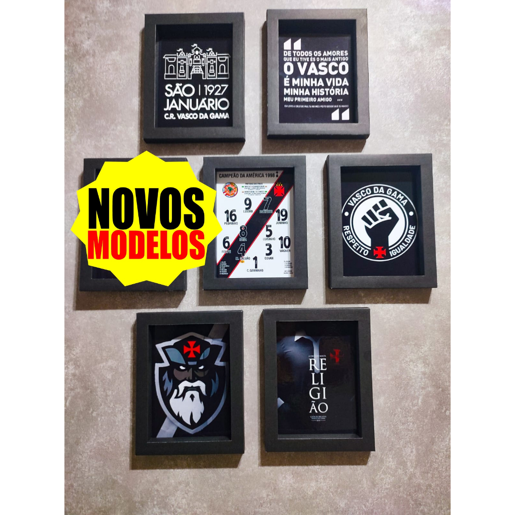 Quadro decorativo Vasco da Gama / Vascão / Gigante da Colina / Cruzmaltino / Trem-bala / artesanal