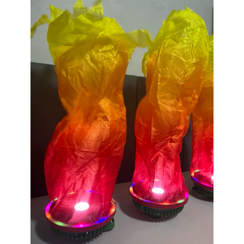 Ventilador de fogo e/ou água, 20 cm diâmetro - dança coreografia teatro portátil recarregável USB