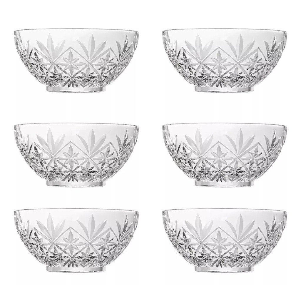 Jogo 6 Taças de vidro para Sobremesa premium tigelas para doce E  350 ML Excelente Qualidade