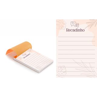 Kit 5 Blocos (500 Folhas) Recadinho para o cliente em Oferta na Shopee