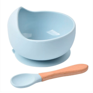 Potinho Silicone Com Ventosa Para Bebê Livre Bpa E Colher em Oferta na Shopee