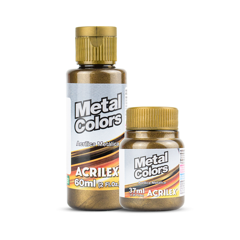 Tinta Metal Colors Acrilex Acírilica Metalica - Escolha A Cor E Tamanho + Nota Fiscal em Oferta na Shopee