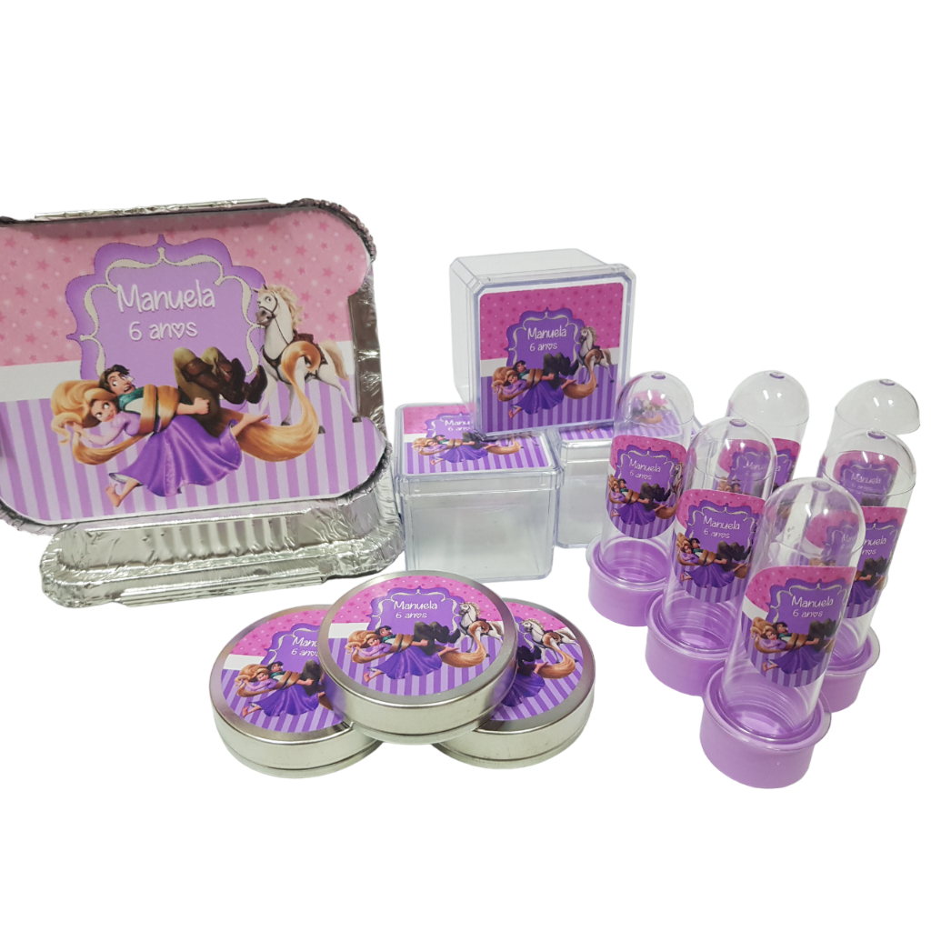 Kit Festa Lembrancinha Decoração Mesa Personalizados 170 Itens - QUALQUER TEMA