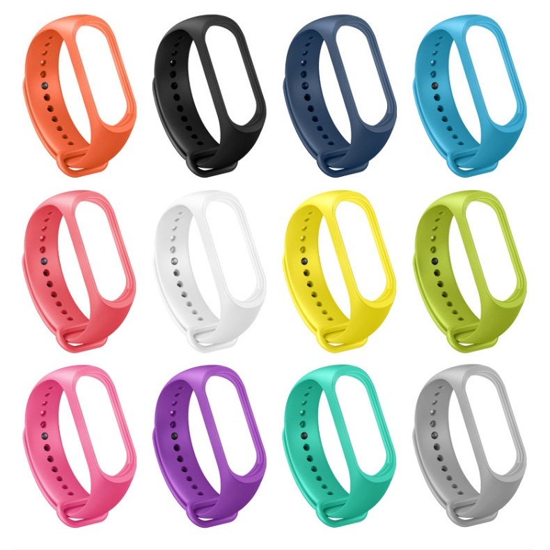 Kit 4 Uni Pulseira Mi Band M5/M6 de Relógio Silicone Para Smart Relógio