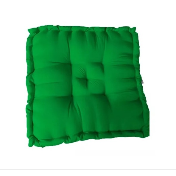 Almofada Turca 60x60 Verde Bandeira Grande Cheia Sala Banco Pallet