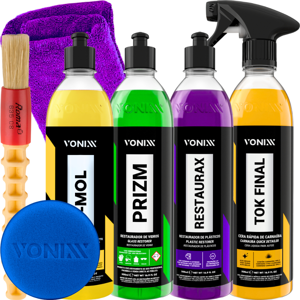Kit Shampoo V-Mol Desincrustante Prizm Cera Tok Final Restaurax Vonixx em Oferta na Shopee