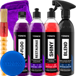 Kit Shampoo V-Floc Cera Blend Black Spray Shiny Pretinho Restaurax Vonixx