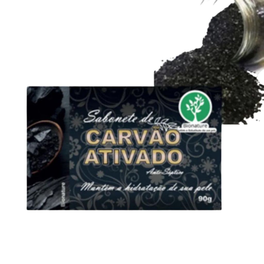 Sabonete em Barra Carvão Ativado Bionature em Oferta na Shopee