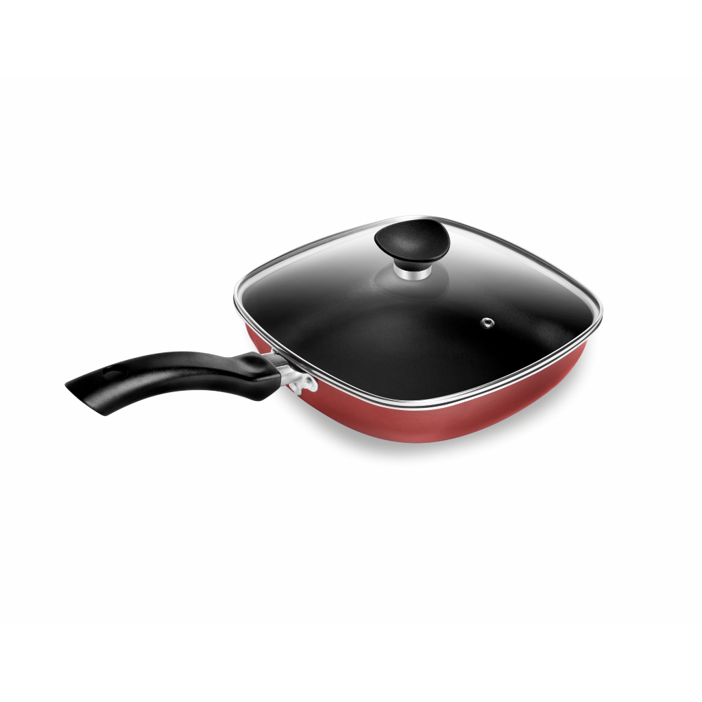 Frigideira Quadrada Patolux N°15 Antiaderente Vermelho