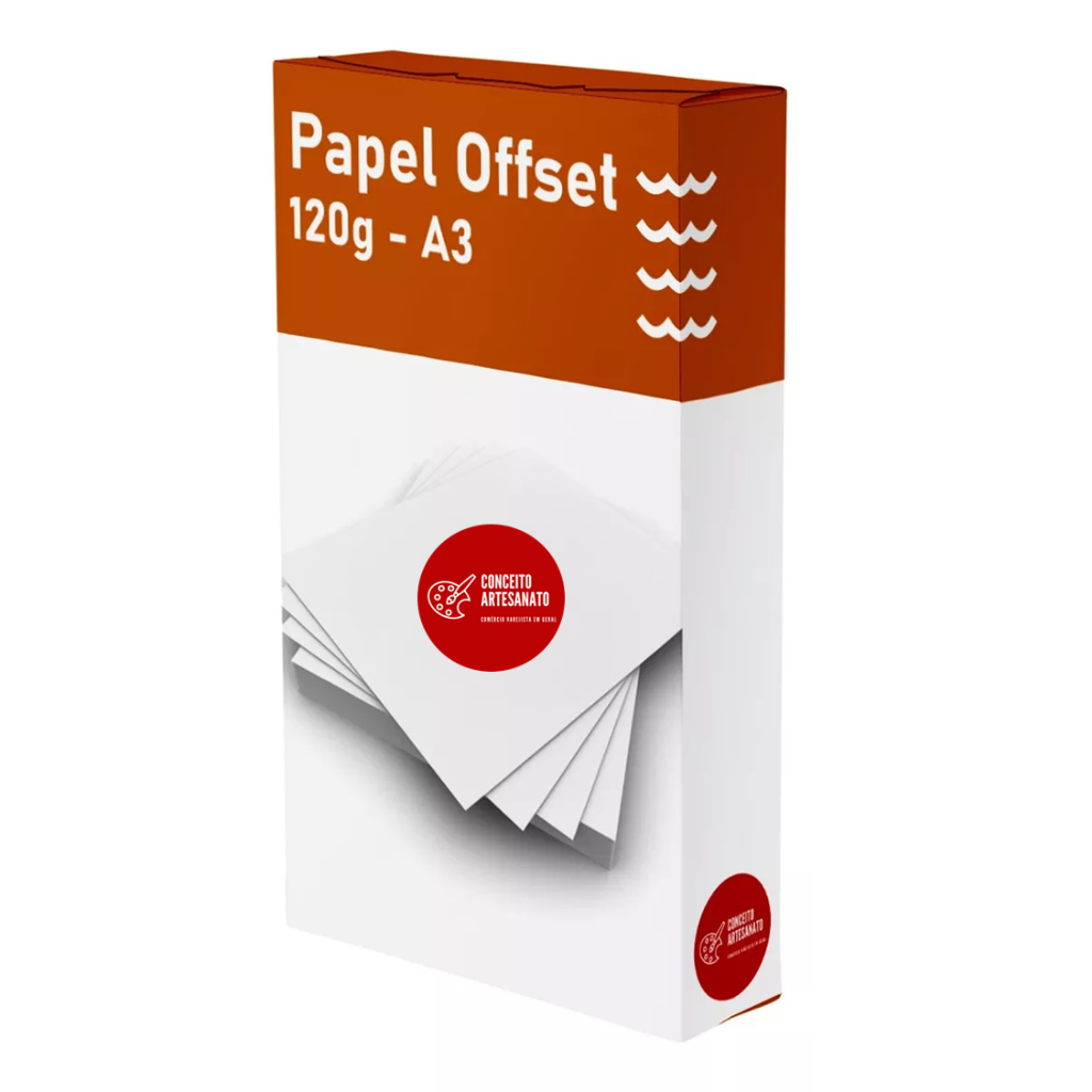 Papel Offset 120g (alta Alvura) - A3 - 500 folhas
