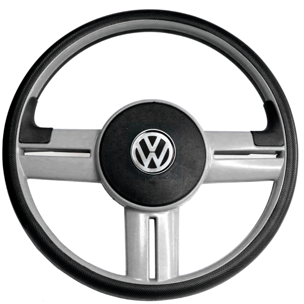 Volante Esportivo Rallye Prata Gol Parati Saveiro Quadrado Kombi Buggy Bugre Brasília Fusca