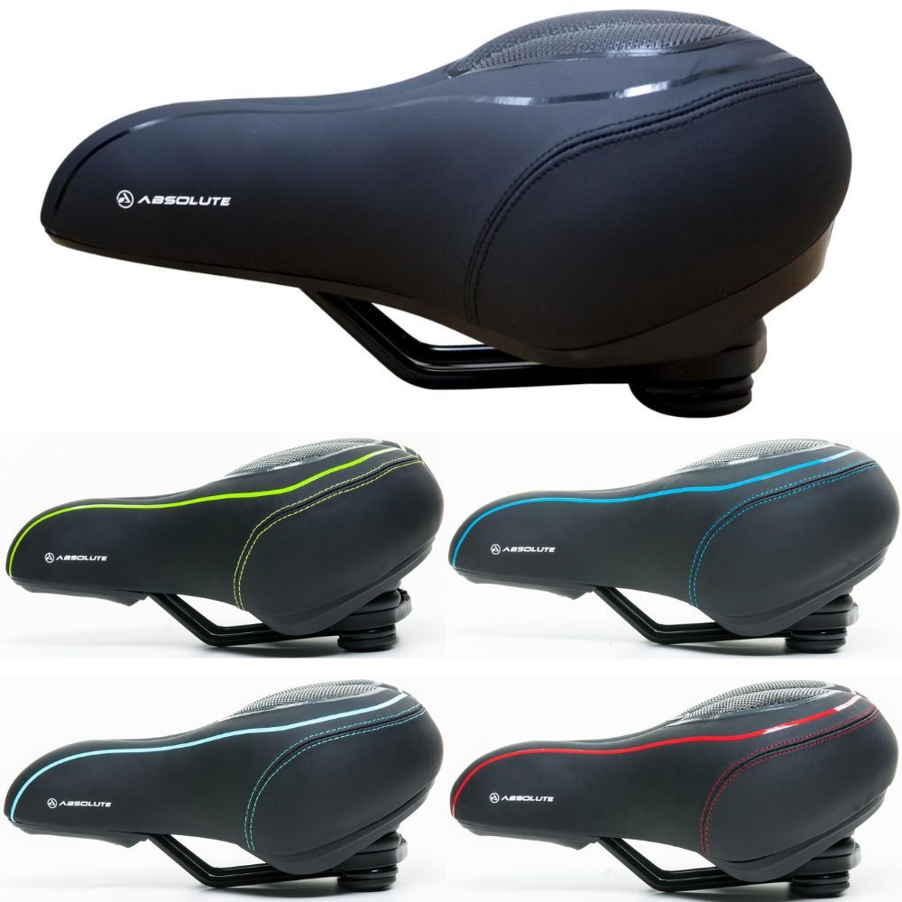 Banco De Bicicleta Gel Selim Mtb Largo 2 Molas Super Confortável Bike em Oferta na Shopee