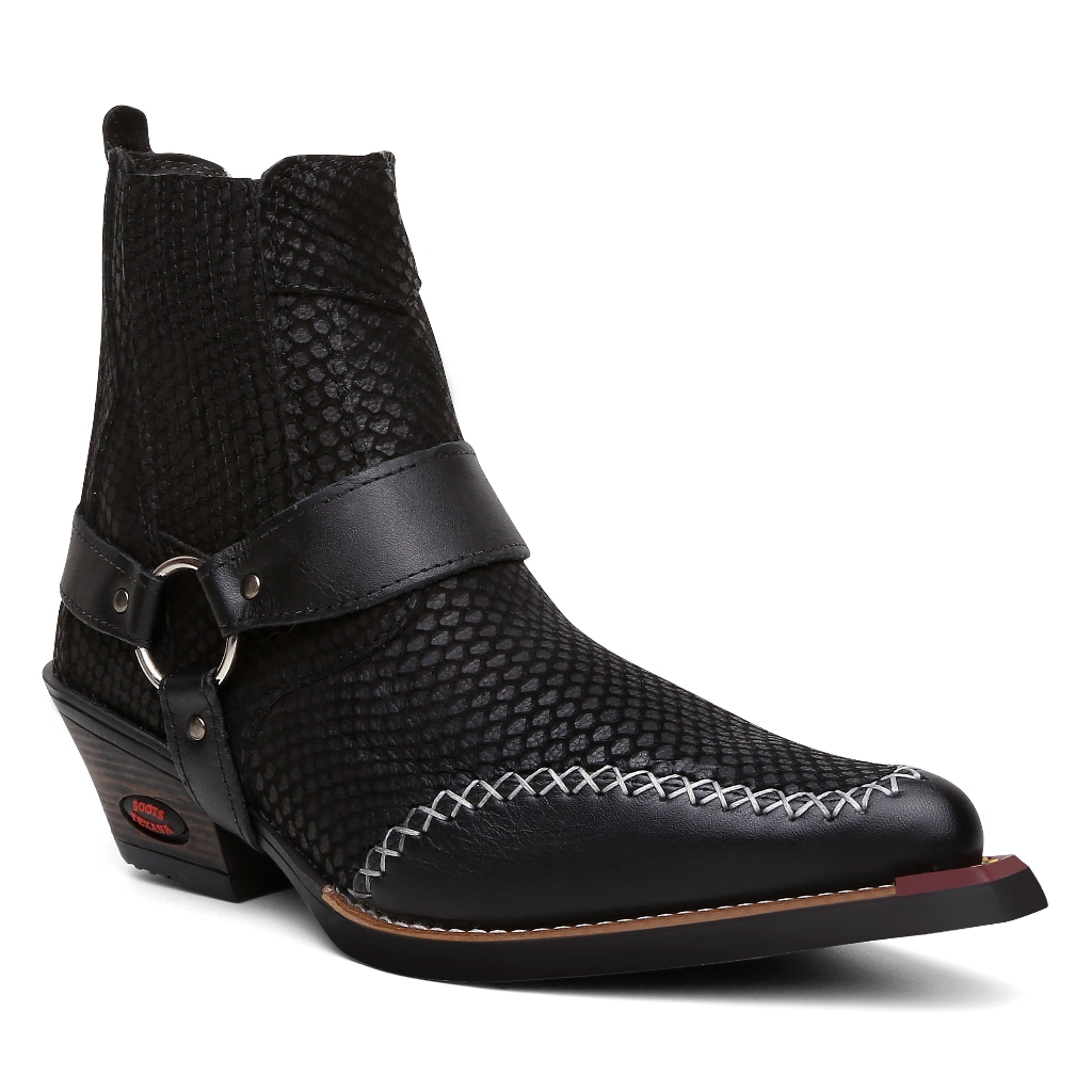 Bota Country Couro de Cobra Botas: Onde Comprar | BuscaProdutos
