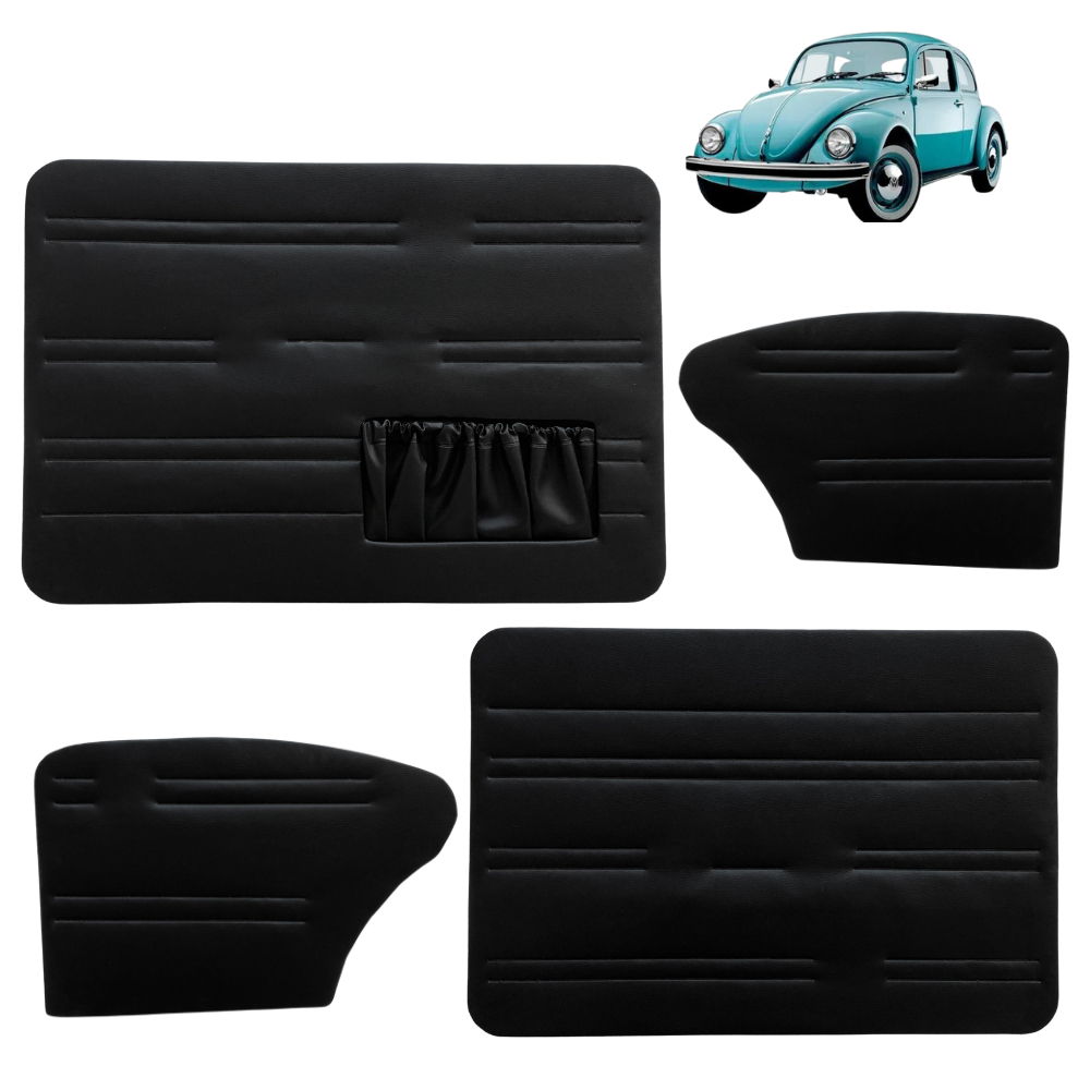 Forro Porta Vw Fusca 78-96 Jogo 4 Peças Com Bolsa em Oferta na Shopee