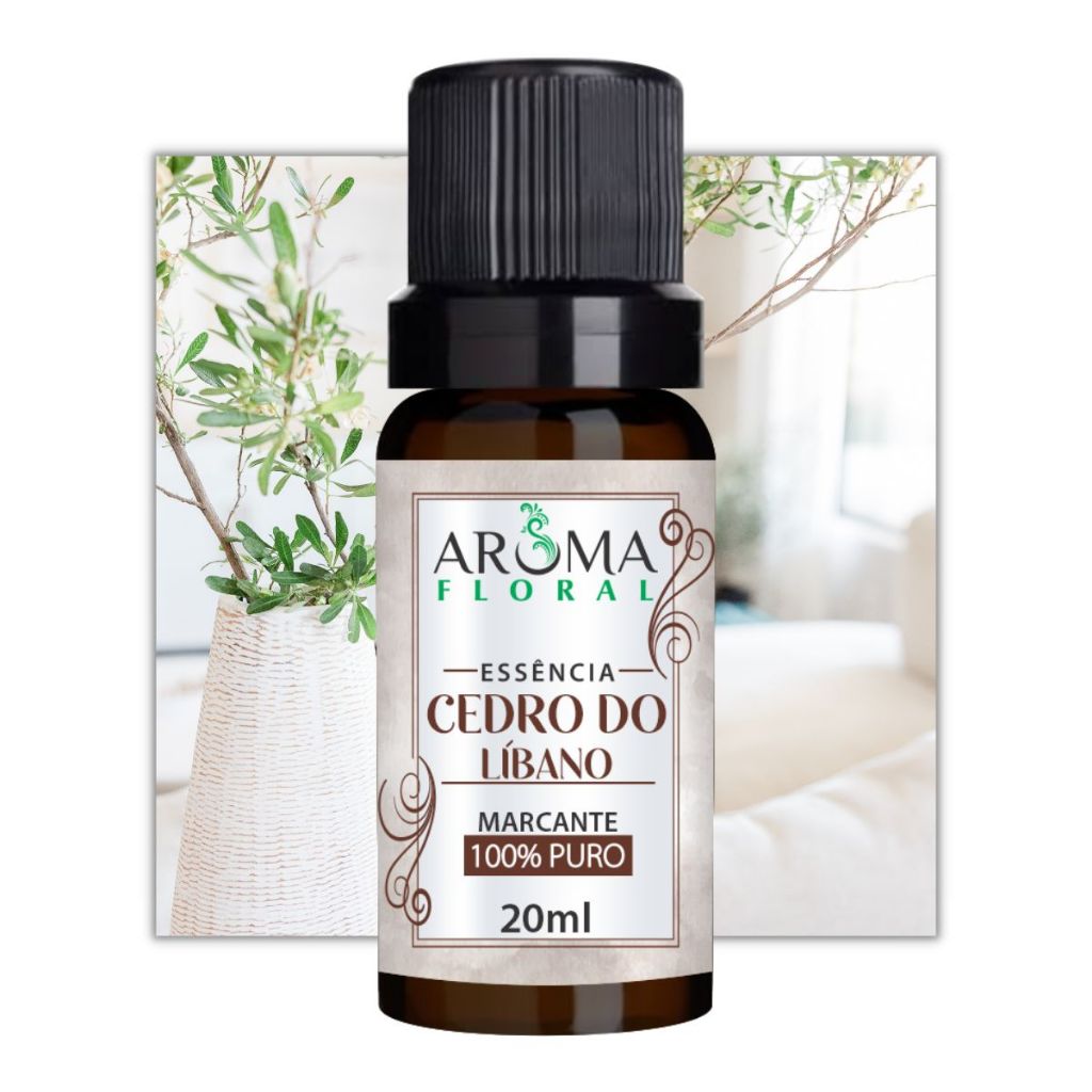 Essência Cedro do Líbano para Aromatizador e Difusor Elétrico Aroma Floral