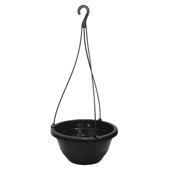 Vaso de Plantas Cuia redondo plástico preto ou marrom 3 ou 6 litros Ercaplast
