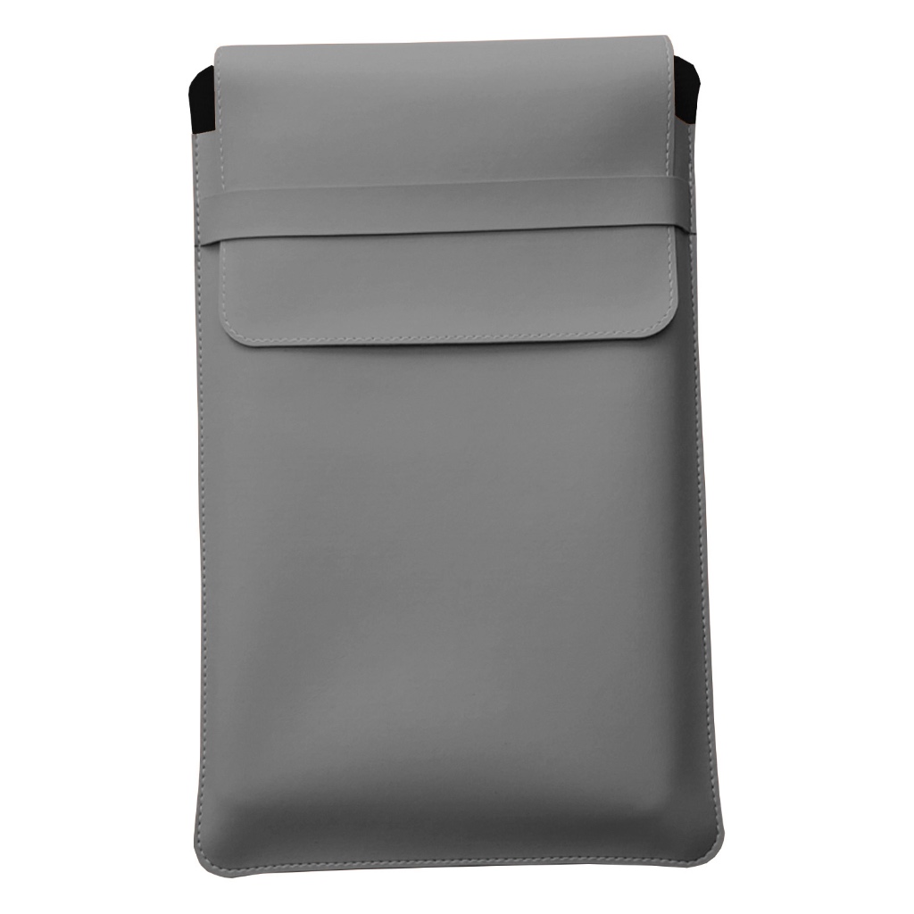 Luvas Pasta Case Capa Para Notebook Couro Sintético Cinza Claro Premium 13, 15,6 e 17