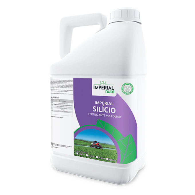 Imperial Silício 5 L Silicato de Potássio Adubo via Foliar para fortalecimento vegetal