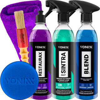 Kit Sintra Fast Cera Blend Spray Vitrificadora Restaurax Vonixx em Oferta na Shopee