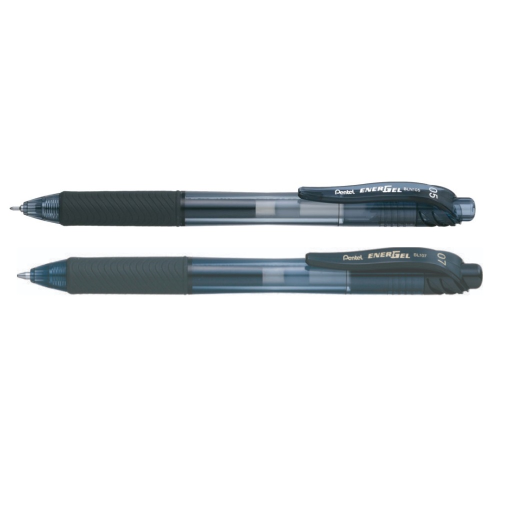 Pentel Caneta Retrátil Energel Bln105 E Bl107 - Pretas