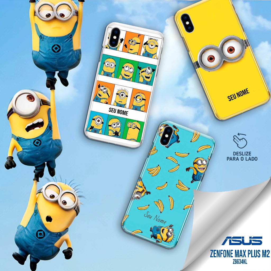 Capa Capinha  - Zenfone Max Plus M2 - ZB634KL - Minions