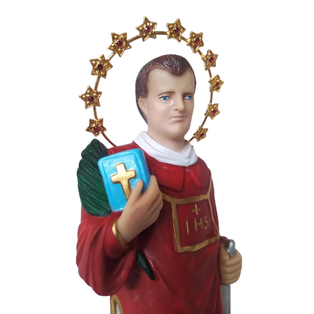 Sao Lourenco De Huesta Ou Valência Diacono 28cm Aro Pedras