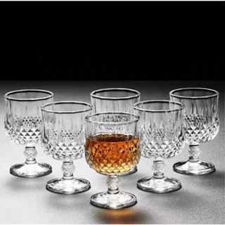 kit 6 Mini Taças Copos Dose Licor Shot Drink 40ml Resistente e Elegante de Vidro em Oferta na Shopee